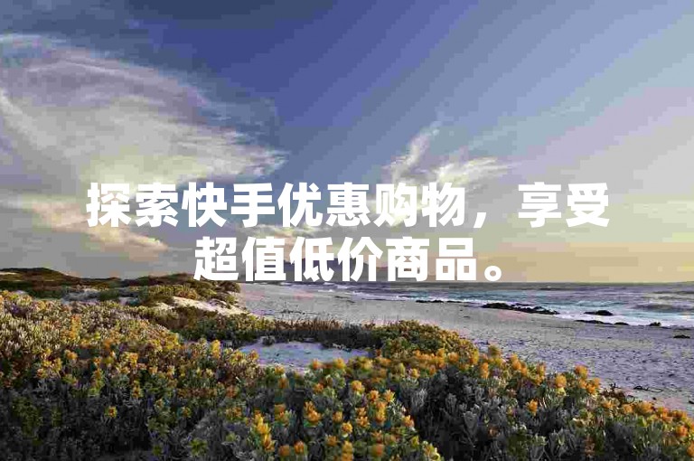 探索快手优惠购物，享受超值低价商品。