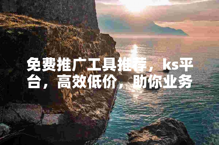 免费推广工具推荐，ks平台，高效低价，助你业务腾飞！