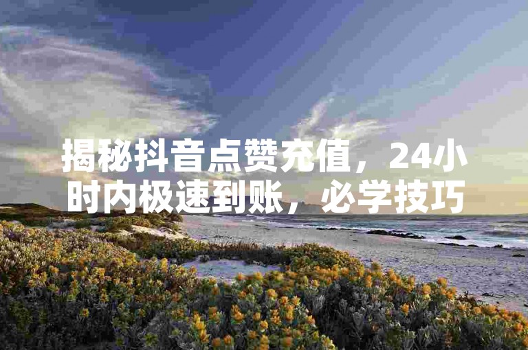 揭秘抖音点赞充值，24小时内极速到账，必学技巧！