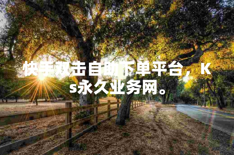 快手双击自助下单平台，Ks永久业务网。