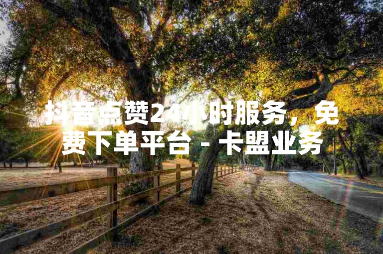 抖音点赞24小时服务，免费下单平台 - 卡盟业务