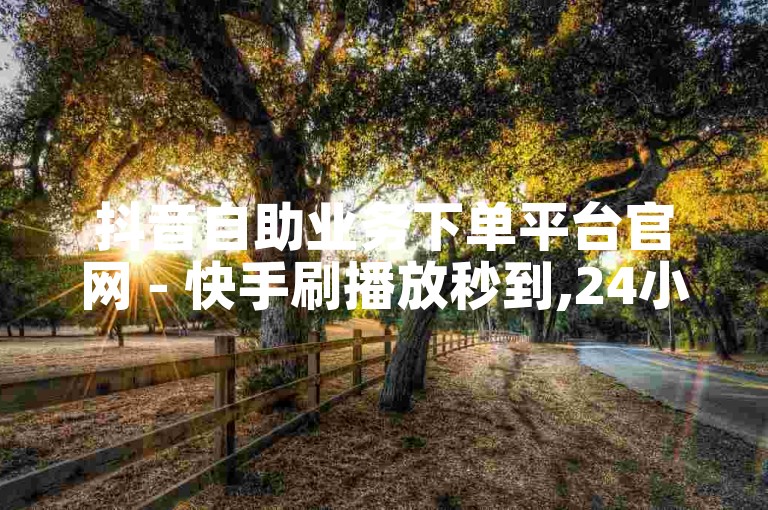 抖音自助业务下单平台官网 - 快手刷播放秒到,24小时自助下单商城 - 秒赞平台