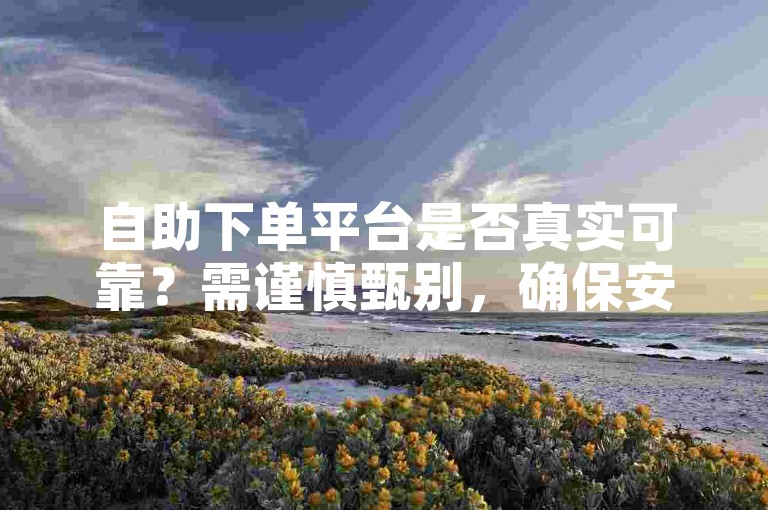 自助下单平台是否真实可靠？需谨慎甄别，确保安全使用。