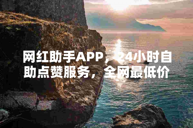 网红助手APP，24小时自助点赞服务，全网最低价。