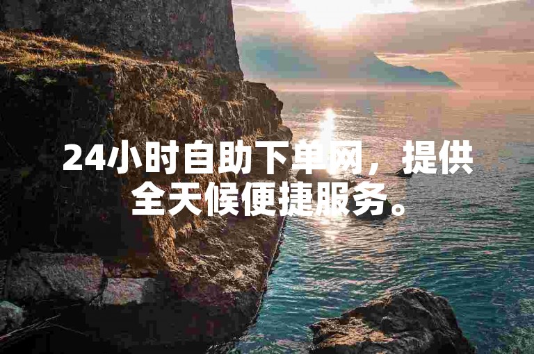 24小时自助下单网，提供全天候便捷服务。