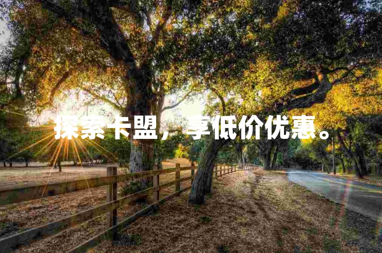 探索卡盟，享低价优惠。