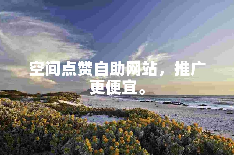 空间点赞自助网站，推广更便宜。
