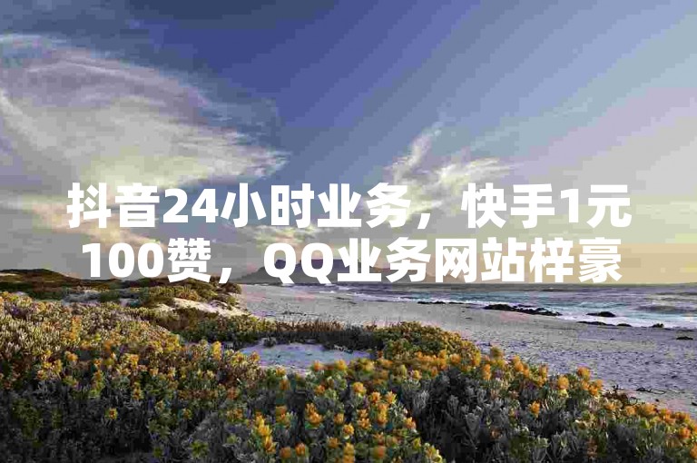 抖音24小时业务，快手1元100赞，QQ业务网站梓豪。