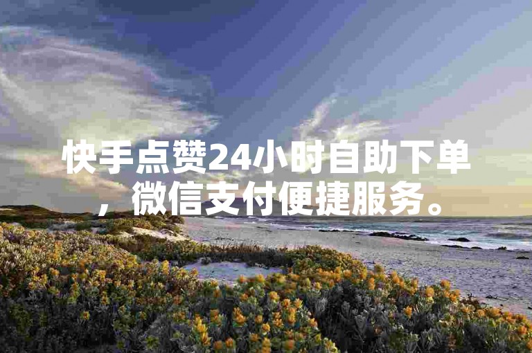 快手点赞24小时自助下单，微信支付便捷服务。