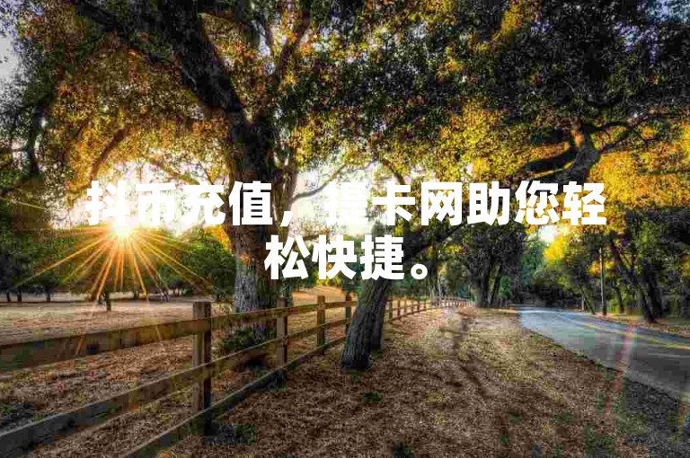 抖币充值，提卡网助您轻松快捷。