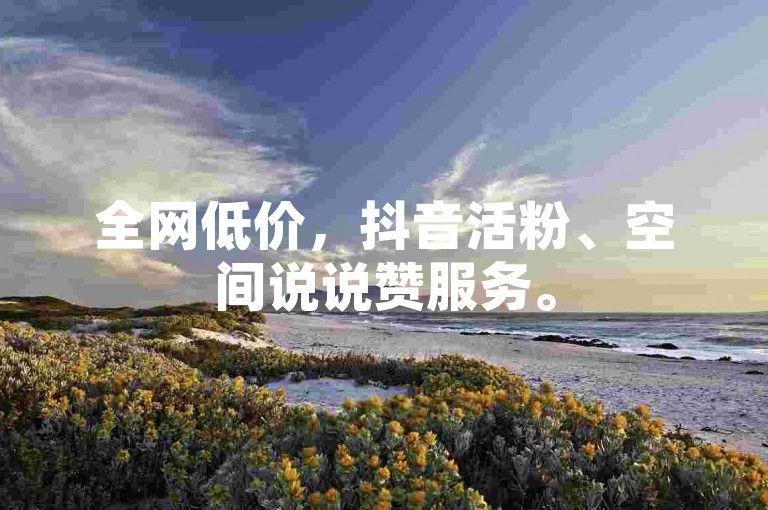 全网低价，抖音活粉、空间说说赞服务。
