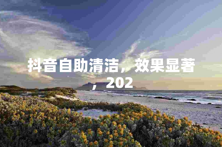 抖音自助清洁，效果显著，2025必备技能！