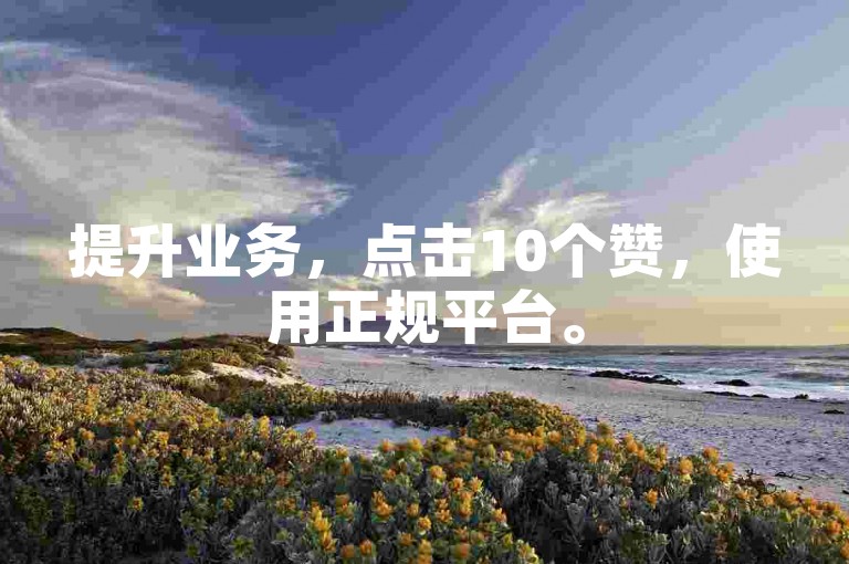 提升业务，点击10个赞，使用正规平台。