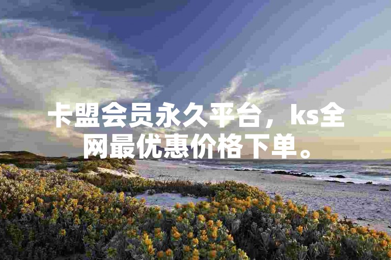 卡盟会员永久平台，ks全网最优惠价格下单。