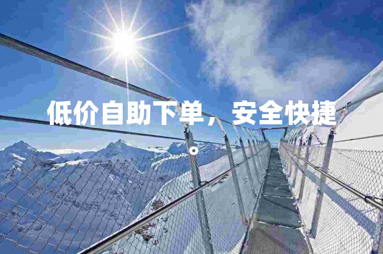 低价自助下单，安全快捷。