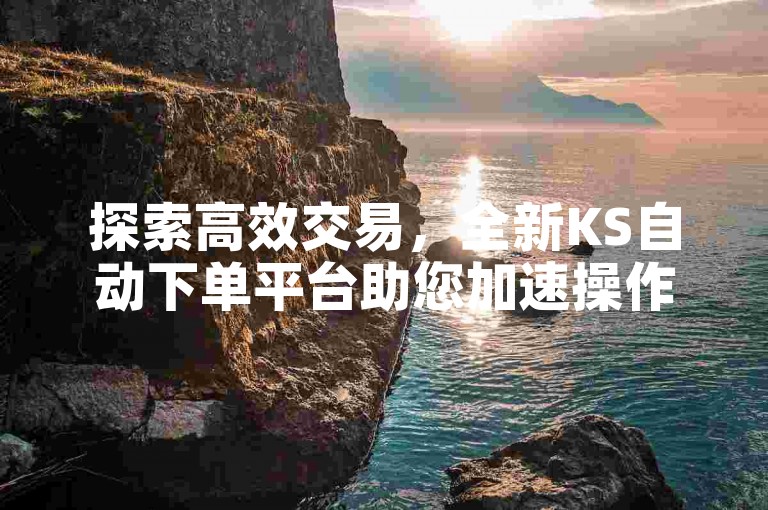 探索高效交易，全新KS自动下单平台助您加速操作。
