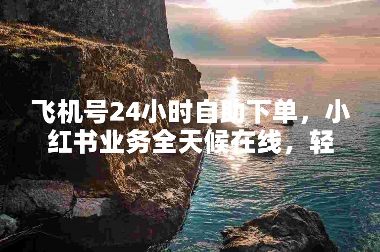 飞机号24小时自助下单，小红书业务全天候在线，轻松下单免费。