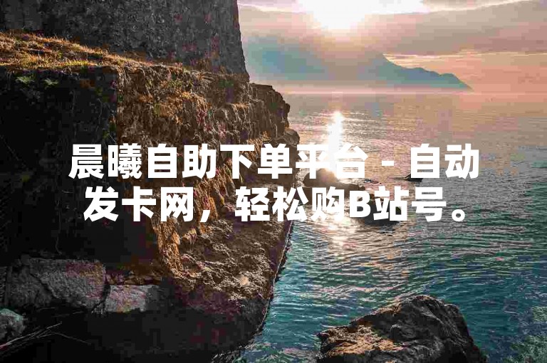 晨曦自助下单平台 - 自动发卡网，轻松购B站号。