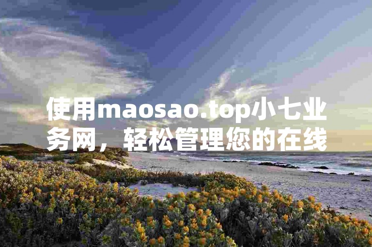 使用maosao.top小七业务网，轻松管理您的在线任务。