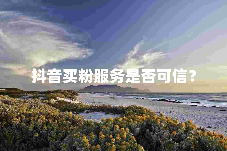 抖音买粉服务是否可信？