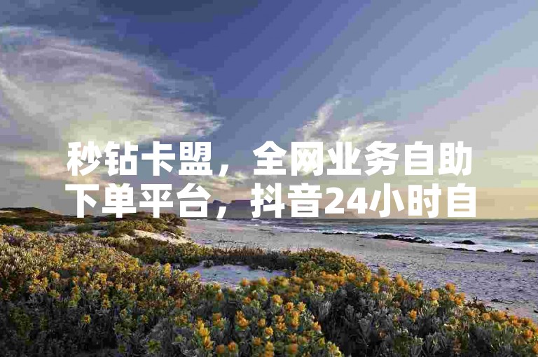 秒钻卡盟，全网业务自助下单平台，抖音24小时自助服务。