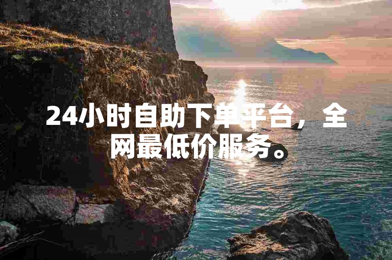 24小时自助下单平台，全网最低价服务。