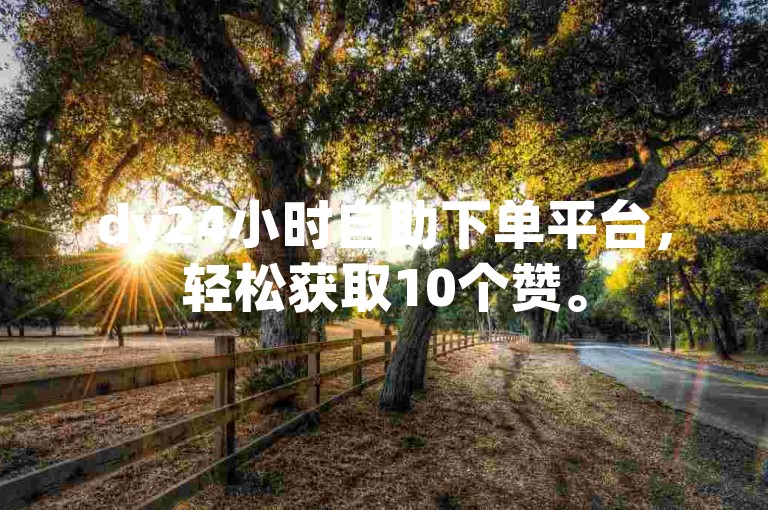 dy24小时自助下单平台，轻松获取10个赞。
