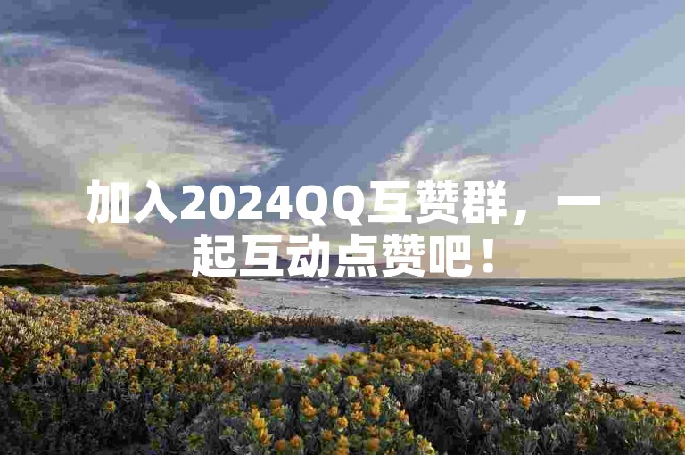 加入2024QQ互赞群，一起互动点赞吧！