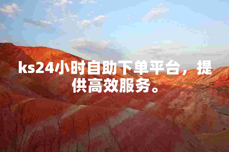 ks24小时自助下单平台，提供高效服务。
