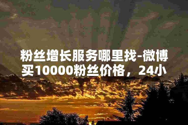粉丝增长服务哪里找-微博买10000粉丝价格，24小时自助下单平台。