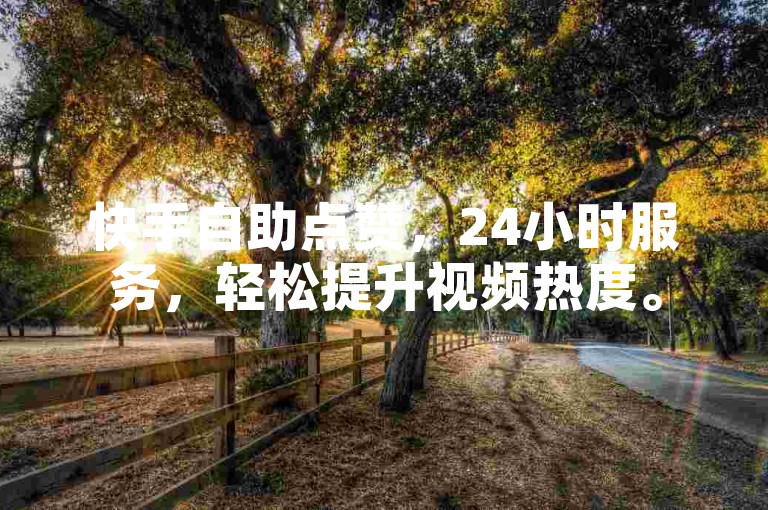 快手自助点赞，24小时服务，轻松提升视频热度。