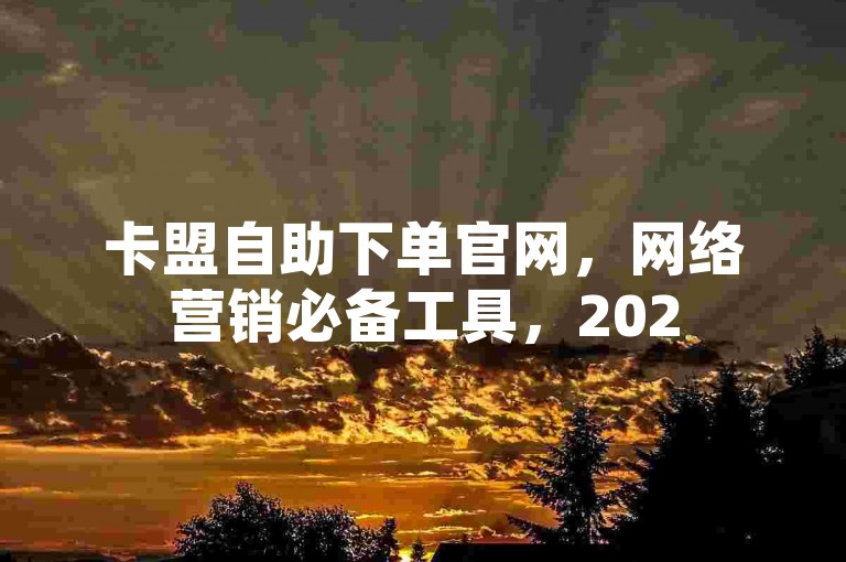 卡盟自助下单官网，网络营销必备工具，2025必学。