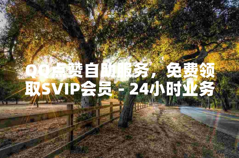 QQ点赞自助服务，免费领取SVIP会员 - 24小时业务优惠 - QQ点赞平台。