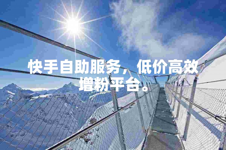 快手自助服务，低价高效增粉平台。