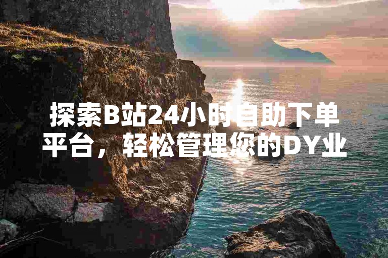 探索B站24小时自助下单平台，轻松管理您的DY业务。