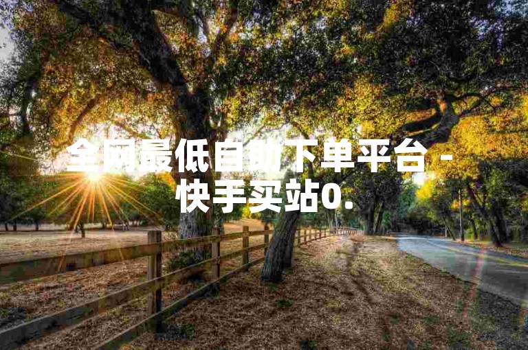 全网最低自助下单平台 - 快手买站0.5元100个赞，唰赞网 - 自助下单最便宜。