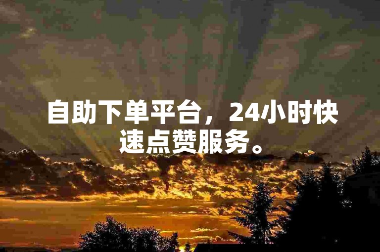 自助下单平台，24小时快速点赞服务。