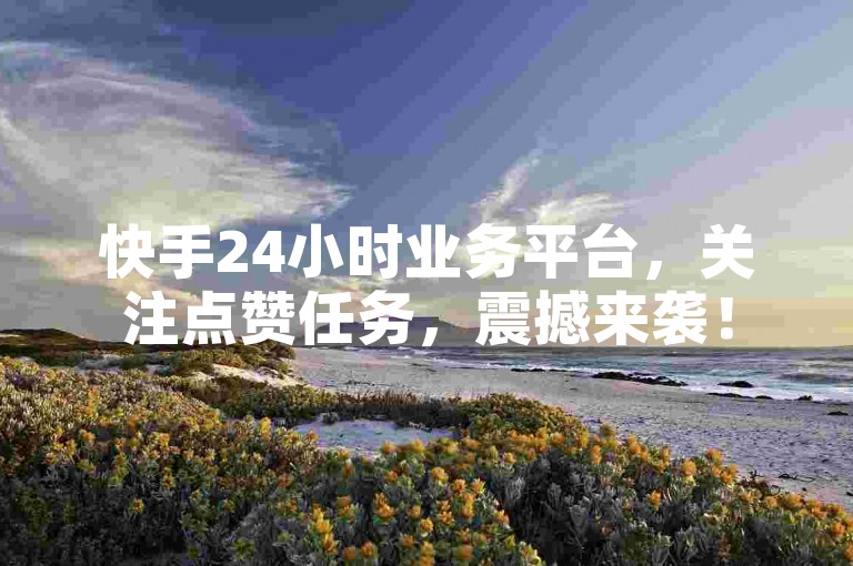 快手24小时业务平台，关注点赞任务，震撼来袭！