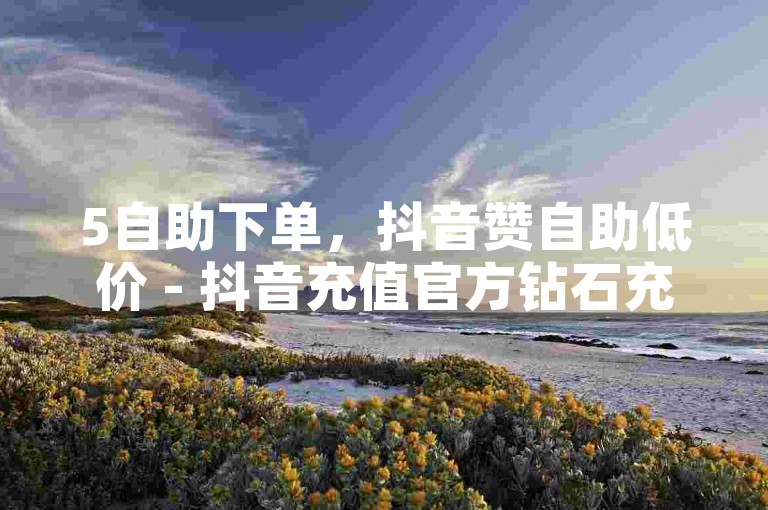 5自助下单，抖音赞自助低价 - 抖音充值官方钻石充值入口 - 快接单平台