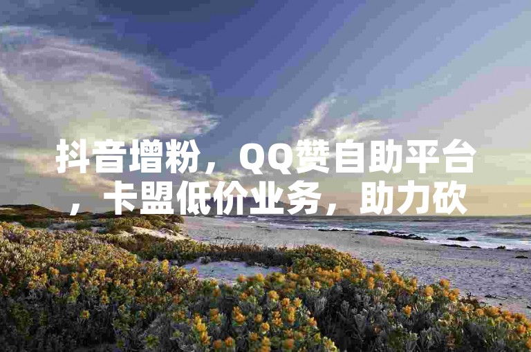 抖音增粉，QQ赞自助平台，卡盟低价业务，助力砍价。