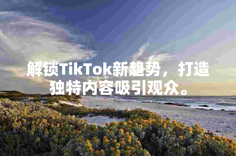 解锁TikTok新趋势，打造独特内容吸引观众。