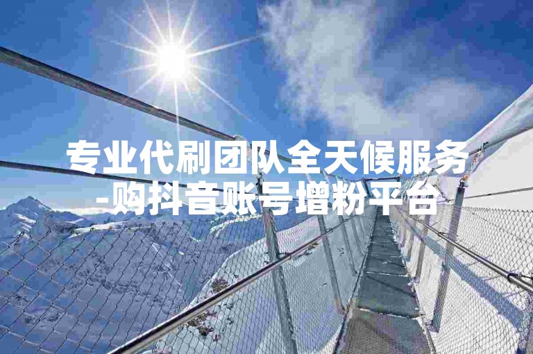 专业代刷团队全天候服务-购抖音账号增粉平台