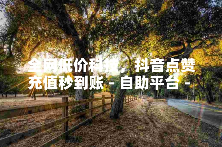 全网低价科技，抖音点赞充值秒到账 - 自助平台 - 快手点赞卡盟在线平台揭秘！