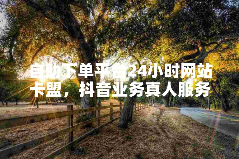 自助下单平台24小时网站卡盟，抖音业务真人服务。