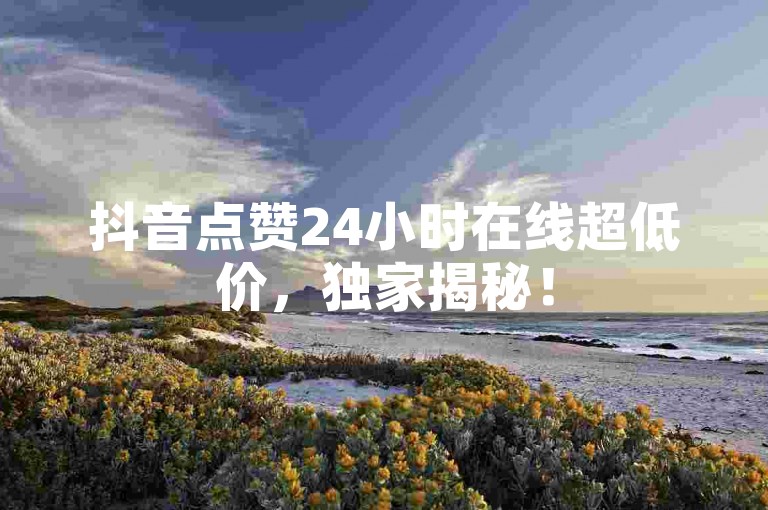 抖音点赞24小时在线超低价，独家揭秘！