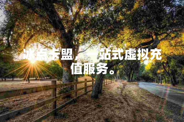 冰点卡盟，一站式虚拟充值服务。