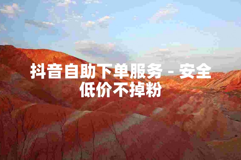 抖音自助下单服务 - 安全低价不掉粉