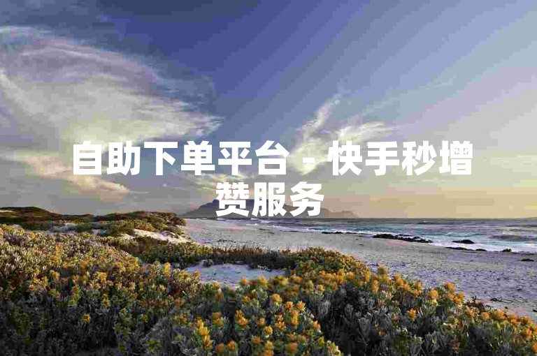 自助下单平台 - 快手秒增赞服务