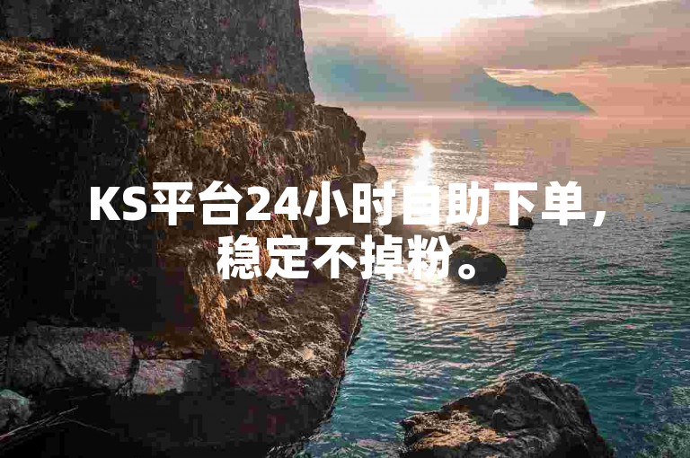 KS平台24小时自助下单，稳定不掉粉。