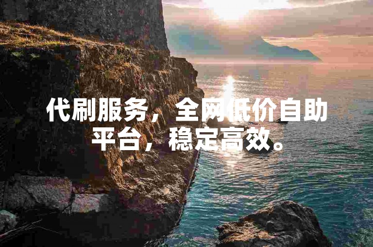 代刷服务，全网低价自助平台，稳定高效。